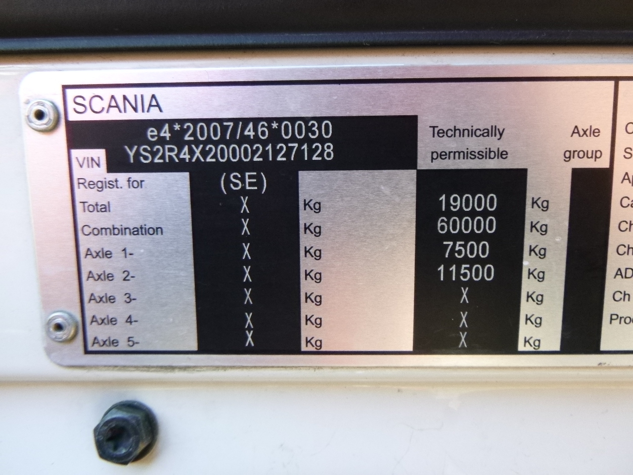Nyergesvontató Scania R410 LA 4x2 + Compressor ADR 11-12-2023: 27 kép.