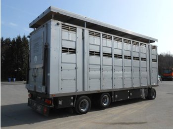 Pótkocsi állatszállító MENKE - 3-Stock Hubdach: 1 kép.