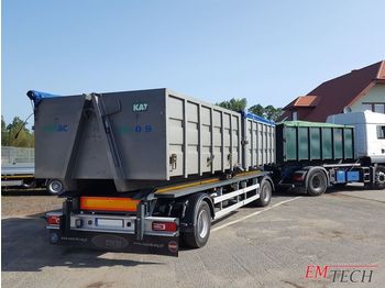 EMTECH 2 osiowa pod kontener 2xKP7, KP10 - Multiliftes/ Konténerszállító pótkocsi