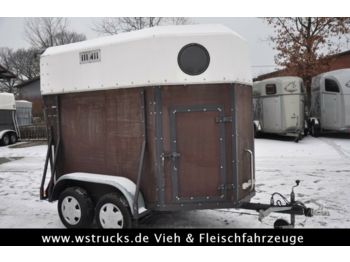 Blomert 2 Pferde Holz Polydach  - Pótkocsi állatszállító