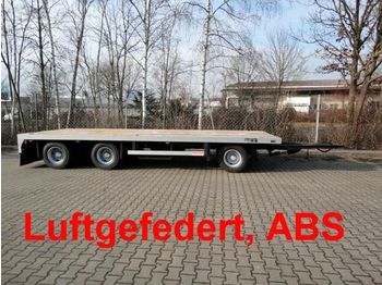 Goldhofer 3 Achs Plato  Tieflader  Anhänger - Pótkocsi mélybölcsős