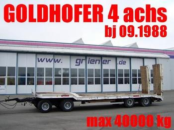 Goldhofer TU4 2 x 2 31/80 BLATT / HYDR. RAMPEN 40 TO. max - Pótkocsi mélybölcsős