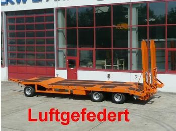Möslein 3 Achs Tieflader, Luftgefedert, Neufahrzeug - Pótkocsi mélybölcsős