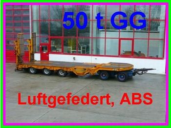 Müller-Mitteltal 5 Achs Tieflader  Anhänger Luftgefedert, ABS, gelenkt - Pótkocsi mélybölcsős