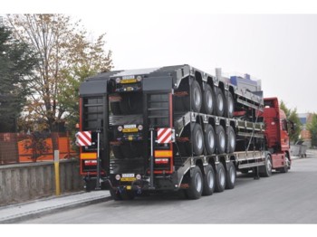OZGUL LW4 80 Ton, 3 m, steel susp., hydr. ramps - Pótkocsi mélybölcsős