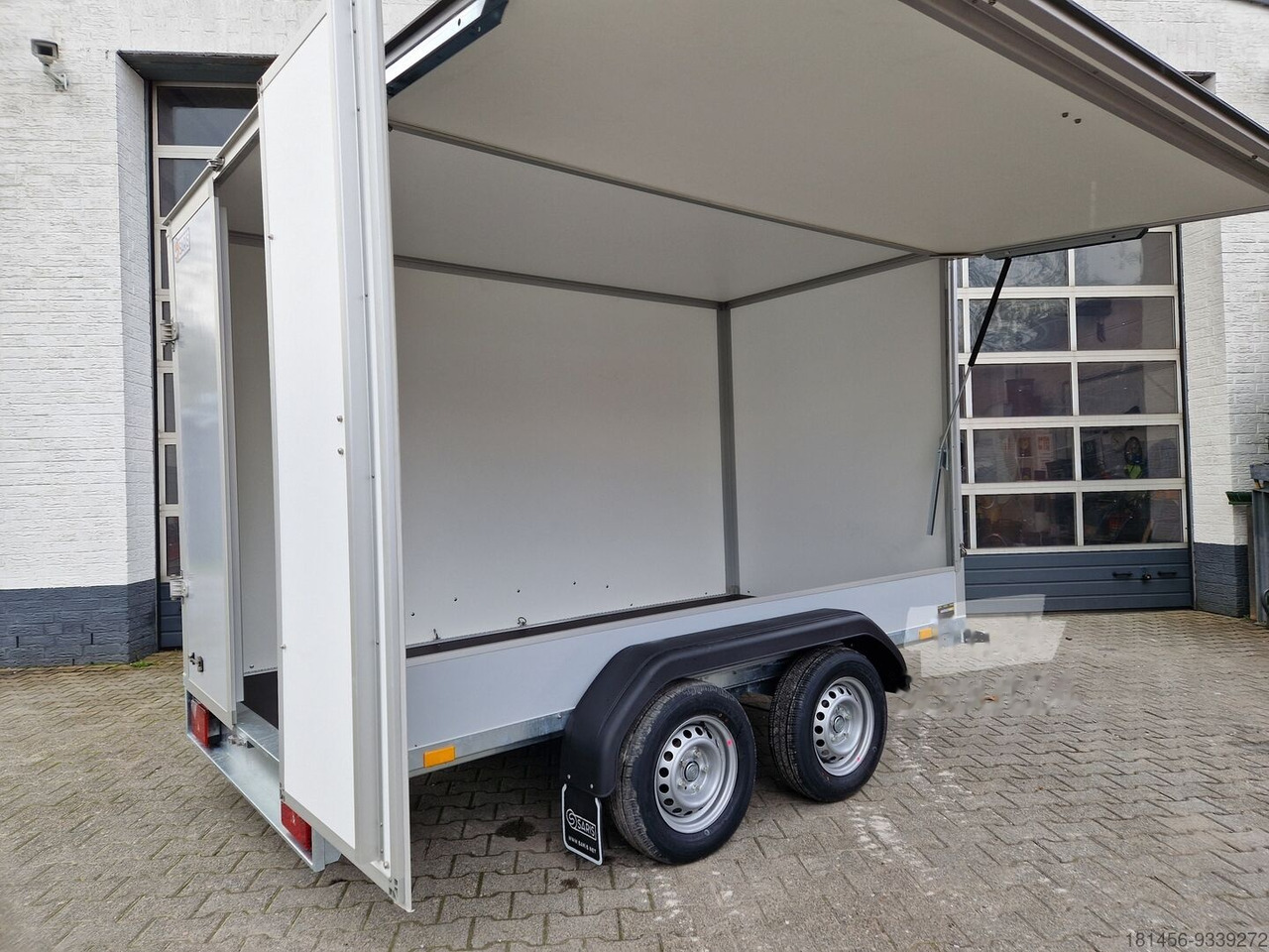 Új Pótkocsi dobozos Saris grauer Koffer mit Seiten Werkstatt Serviceklappe Verkauf von trailershop: 13 kép.