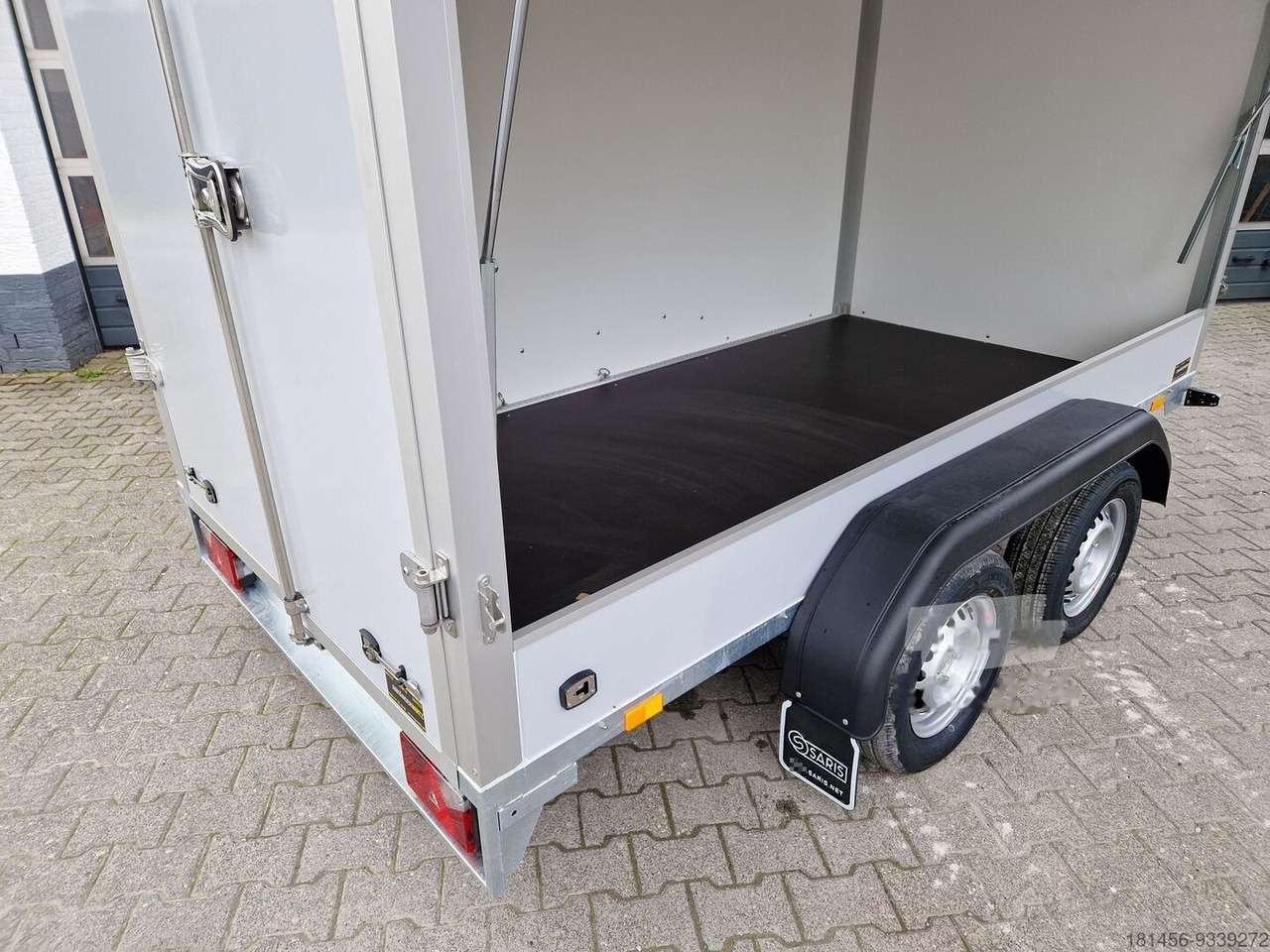 Új Pótkocsi dobozos Saris grauer Koffer mit Seiten Werkstatt Serviceklappe Verkauf von trailershop: 12 kép.