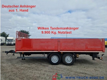  Wilken Baustoff-Pritsche 6m 9.9t. Nutzlast 1. Hd - Platós pótkocsi
