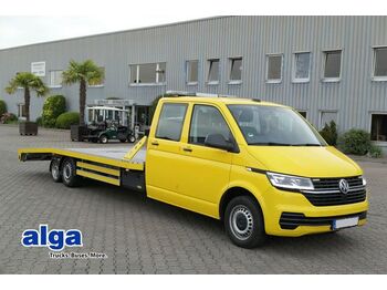 Autószállító teherautó Volkswagen T6, Seilwinde, rampen, Hohe Nutzlast, wenig KM