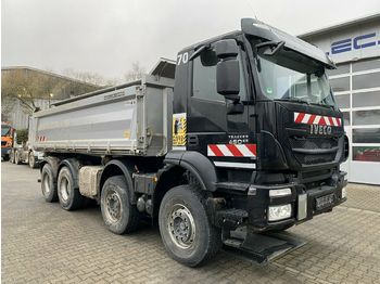 Billenőplatós teherautó Iveco TRAKKER 450 8x4 Euro 6 Dreiseitenkipper Meiller