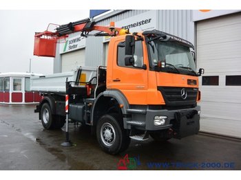Billenőplatós teherautó Mercedes-Benz Axor 1829 4x4 PK9002 3-S-K Arbeitskorb TüV 10/20