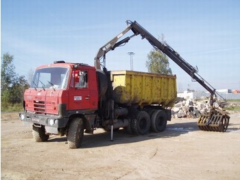 Tatra T815 S1 s HR 8000 - 8m + drapák - Billenőplatós teherautó