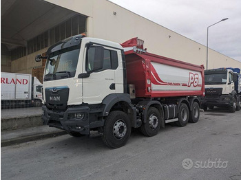 Új Billenőplatós teherautó Camion ribaltabile 8x4 vasca p6 rossa MAN TGS: 1 kép.