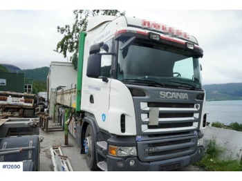 Cserefelépítményes teherautó Scania R480