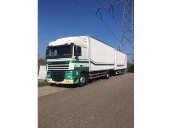 Dobozos felépítményű teherautó DAF DAF XF 105.460 (2014) + SAMRO aanhangwagen (2006)