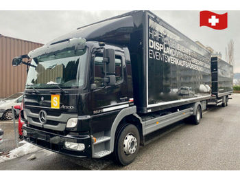 Dobozos felépítményű teherautó Mercedes-Benz Atego 1529- Anhängerzug