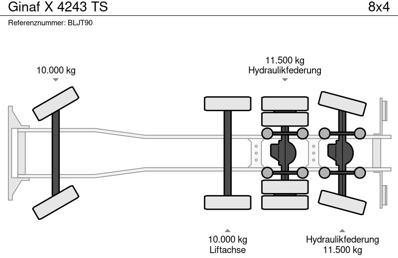 Teherautó - kábelrendszer Ginaf X 4243 TS: 6 kép.