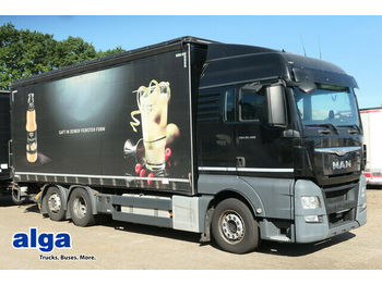 Italszállító teherautó MAN 26.480 TGX LL 6x2,Pritsche-Plane,LBW/AHK/Klima