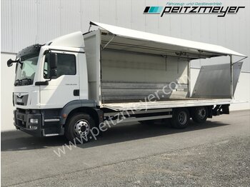  MAN TGM 26.340 FLL 6x2, Ewers Schwenkwand + LBW 2 x AHK, Klima, EU 6, 95 TKM - Italszállító teherautó