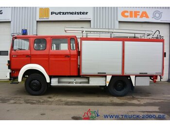 Dobozos felépítményű teherautó Iveco 120 - 23 AW LF16 4x4 V8 nur 10.298 km- Feuerwehr: 1 kép.