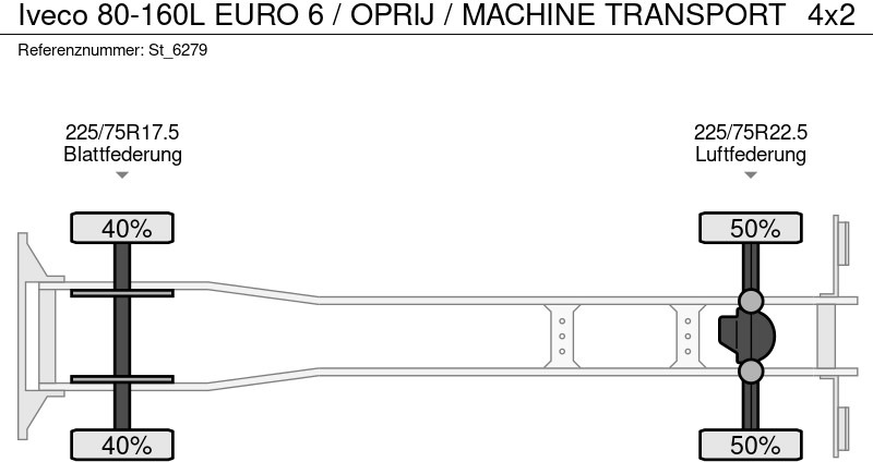 Autószállító teherautó Iveco 80-160L EURO 6 / OPRIJ / MACHINE TRANSPORT: 19 kép.