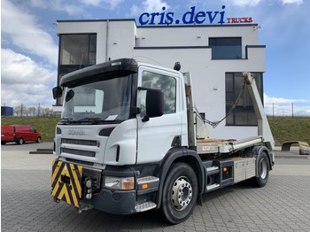 Konténerszállító Scania P310 4x2 Trösch Absetzer Teleskoparme