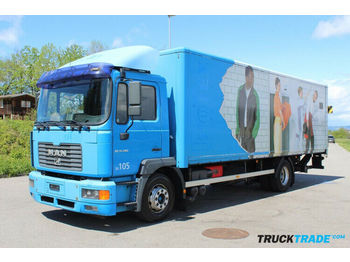Dobozos felépítményű teherautó MAN 14.285 M(L)(LL) 4x2 Kasten mit Hebebühne: 1 kép.