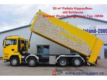 Tartályos teherautó MAN TGA 35.430 8x4 30 m³ Spezial Pellets Kippaufbau: 1 kép.