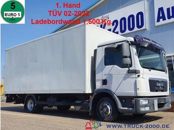 Dobozos felépítményű teherautó MAN TGL 7.180 Alukoffer + LBW 1.5t. TÜV 2022 1.Hand: 1 kép.