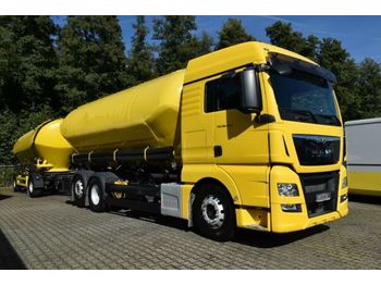 Tartályos teherautó a következők szállításához élelmiszer MAN TGX 26.440 BL/Silo Spitzer Komplettzug: 1 kép.