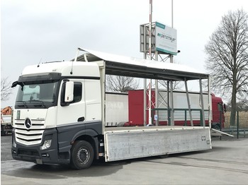 Italszállító teherautó MERCEDES-BENZ Actros 2545 LL Böse Schwenkwand + 2,5 t. LBW BÄR: 1 kép.