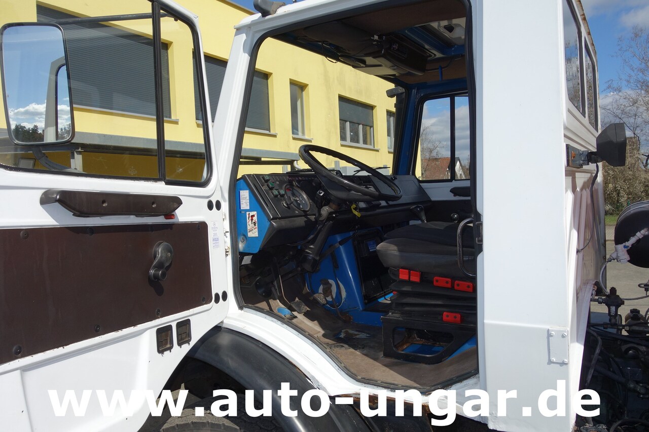 Cserefelépítményes teherautó MERCEDES-BENZ Unimog U1700 Ruthmann Cargoloader  mit Wechselcontainer: 13 kép.