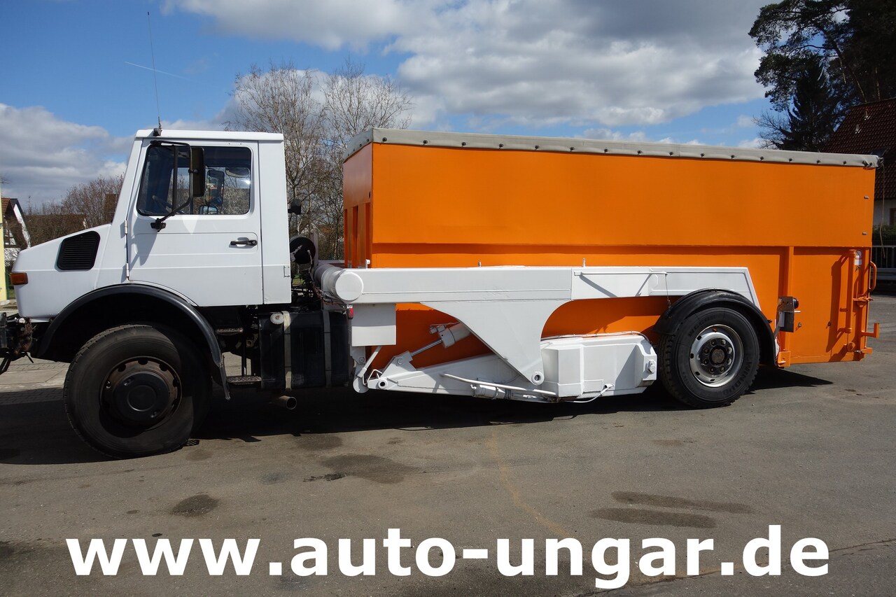 Cserefelépítményes teherautó MERCEDES-BENZ Unimog U1700 Ruthmann Cargoloader  mit Wechselcontainer: 2 kép.