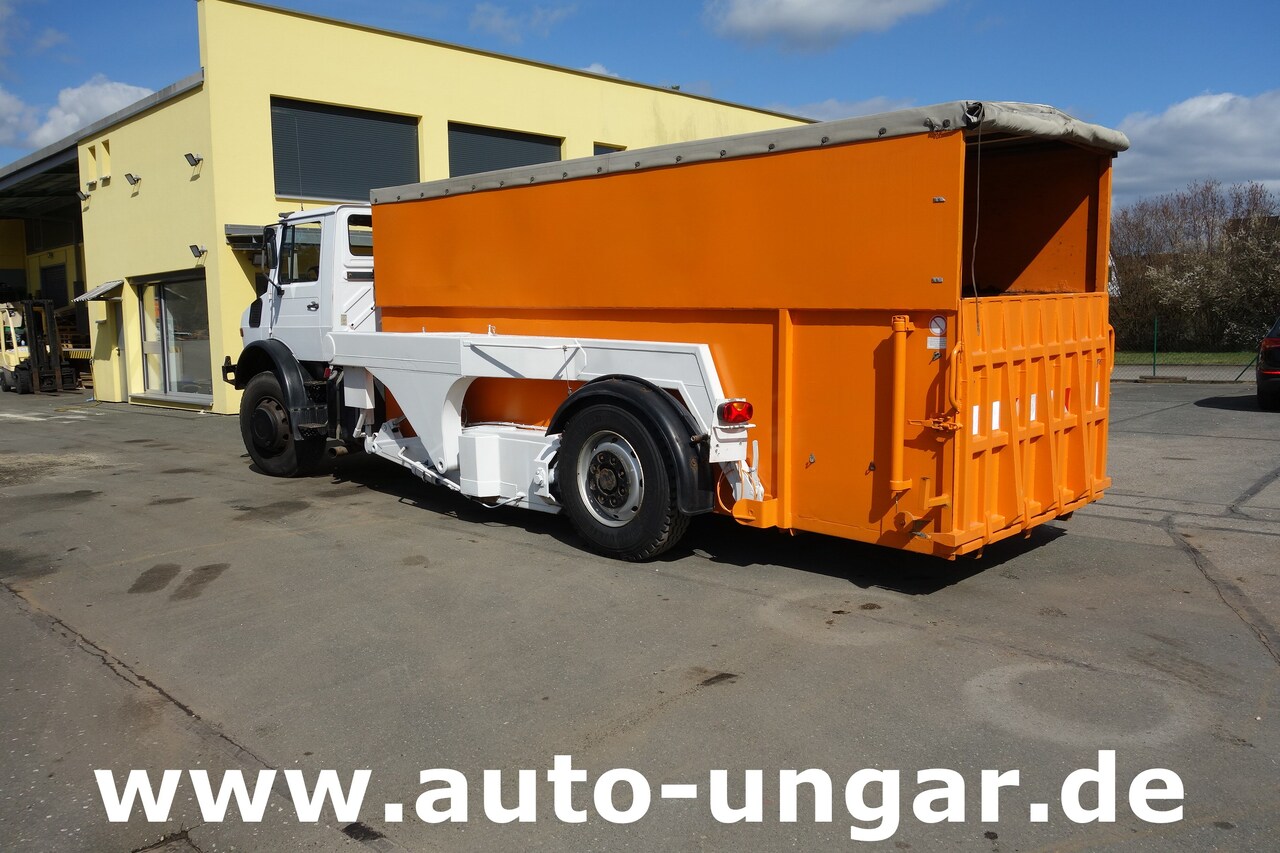 Cserefelépítményes teherautó MERCEDES-BENZ Unimog U1700 Ruthmann Cargoloader  mit Wechselcontainer: 3 kép.