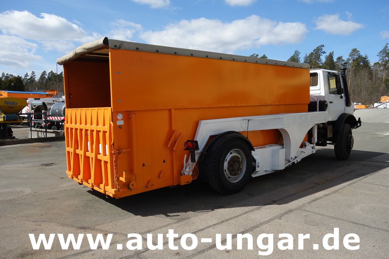 Cserefelépítményes teherautó MERCEDES-BENZ Unimog U1700 Ruthmann Cargoloader  mit Wechselcontainer: 5 kép.