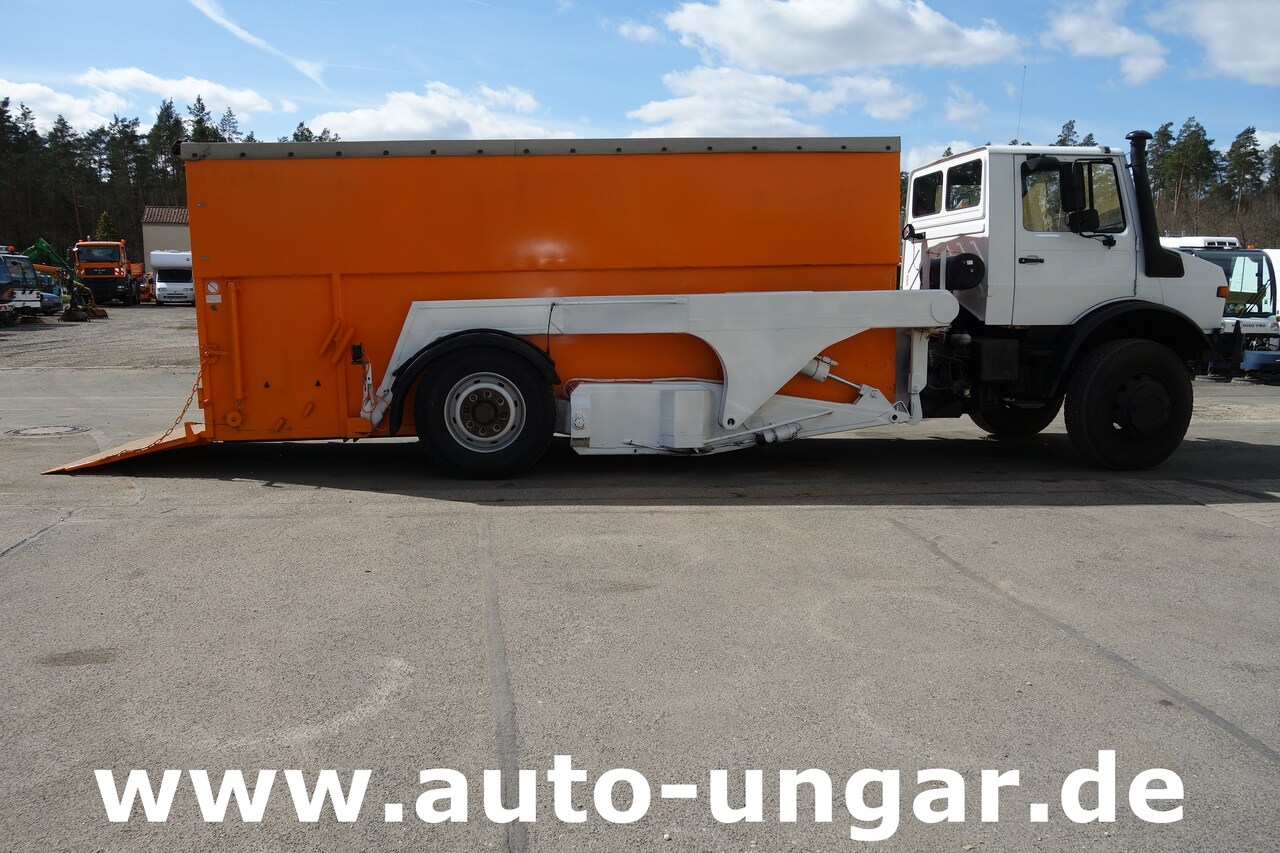 Cserefelépítményes teherautó MERCEDES-BENZ Unimog U1700 Ruthmann Cargoloader  mit Wechselcontainer: 7 kép.