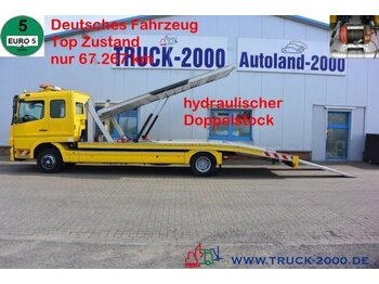 Autószállító teherautó Mercedes-Benz Atego 1222 Hartmann Doppelstock 2 PKW 67.267 km: 1 kép.