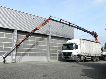 Ponyvás teherautó Mercedes-Benz Actros 2536 L 6x2 Pritsche Heckkran