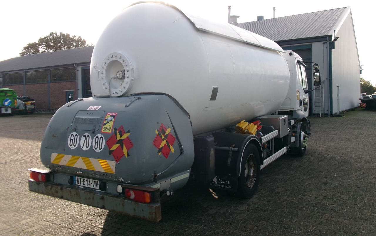 Tartályos teherautó a következők szállításához gáz Renault Midlum dci 4x2 gas tank 14.9 m3: 4 kép.