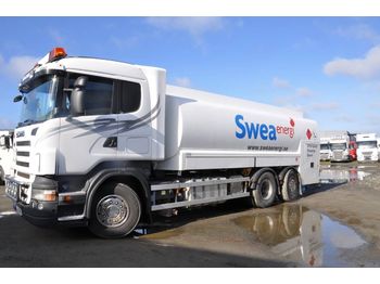 Tartályos teherautó a következők szállításához üzemanyag SCANIA R420LB6X2*4MNB: 1 kép.