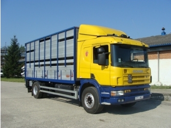 Dobozos felépítményű teherautó a következők szállításához állat Scania 94 260: 1 kép.