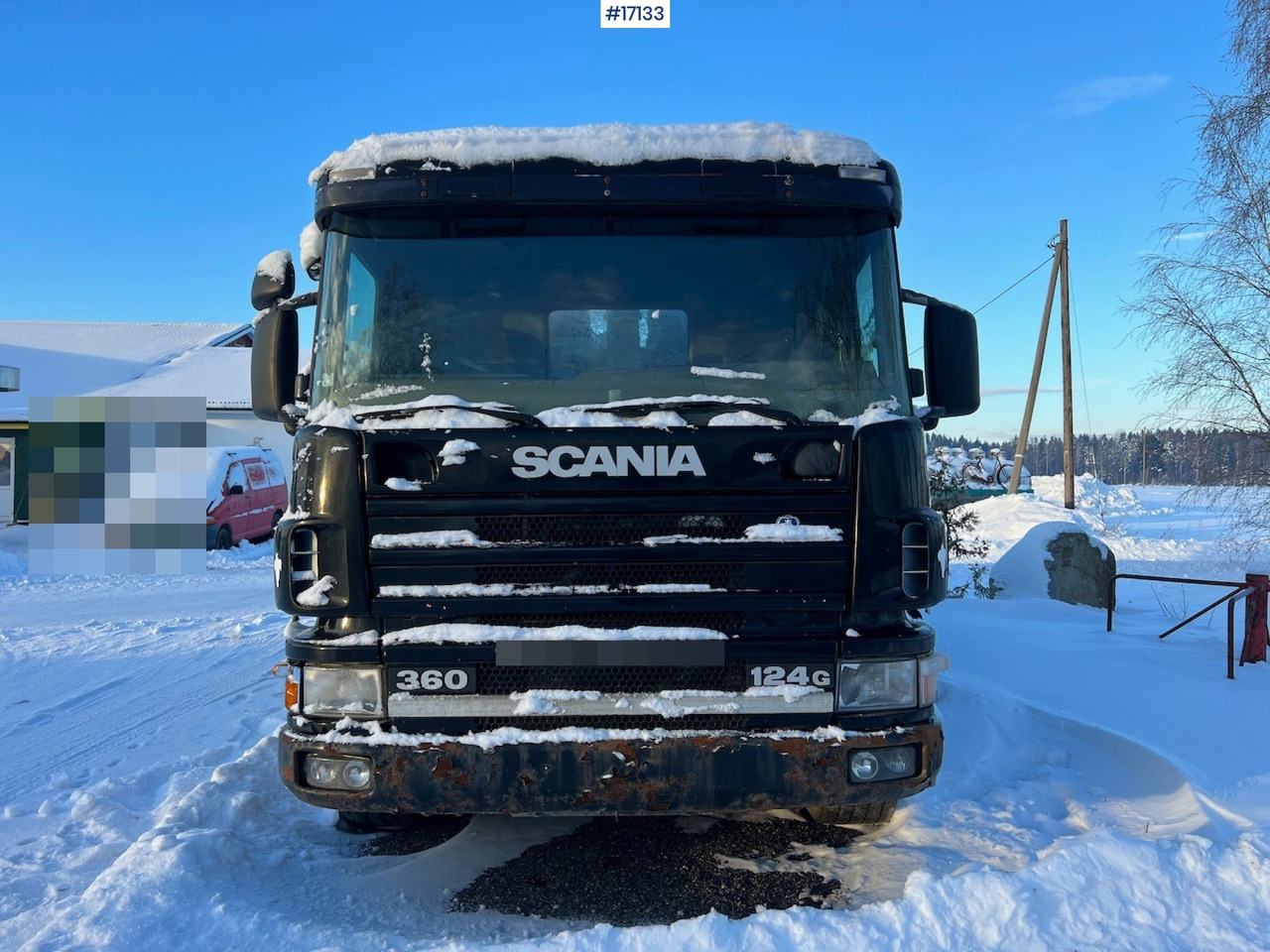 Horgos rakodó teherautó Scania P124: 10 kép.
