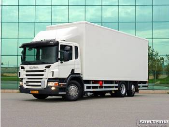 Dobozos felépítményű teherautó Scania P280 EURO 5 6X2*4 GESTUURDE NALOOPAS VOL ADR 4.000 KG LAADKLEP TOP STAAT: 1 kép.