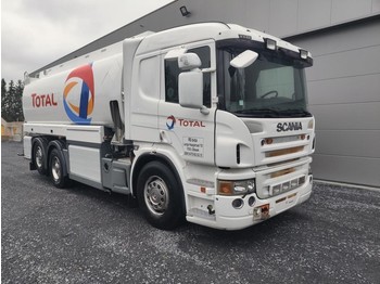 Tartályos teherautó a következők szállításához üzemanyag Scania P340 6x2- fuel truck 18000L-lift and steering axle: 1 kép.