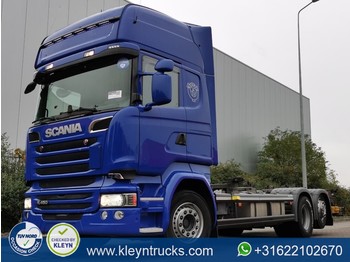 Cserefelépítményes teherautó Scania R450 tl xenon 6x2*4: 1 kép.