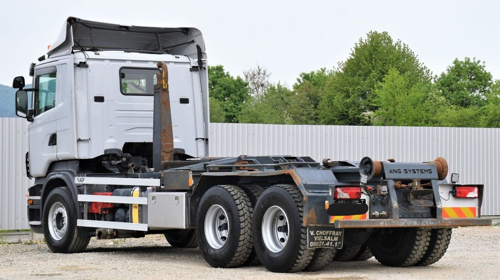 Horgos rakodó teherautó Scania R 420 Abrollkipper *6x4* Top Zustand !: 7 kép.