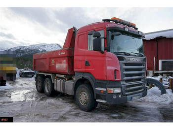Billenőplatós teherautó Scania R 620 6x4 365.000 km. Steel suspension and manual: 1 kép.