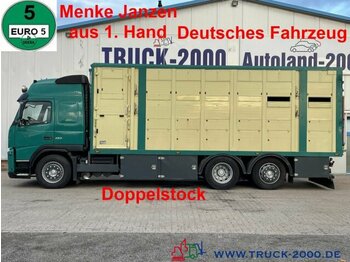 Állatszállító teherautó Volvo FM 420 Menke-Janzen Doppelstock Viehtransporter: 1 kép.