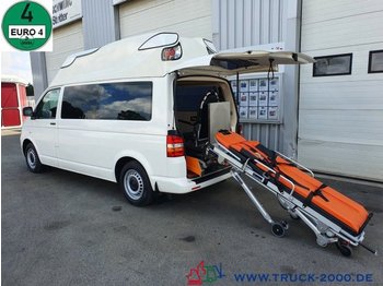 Mentőautó Volkswagen T5 Krankentransport inkl Trage Rollstuhl Scheckh: 1 kép.