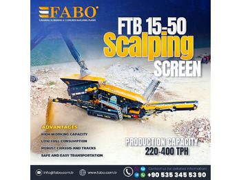 FABO FTB 15-50 Mobile Scalping Screen | Ready in Stock - Mobil törőgép: 1 kép.